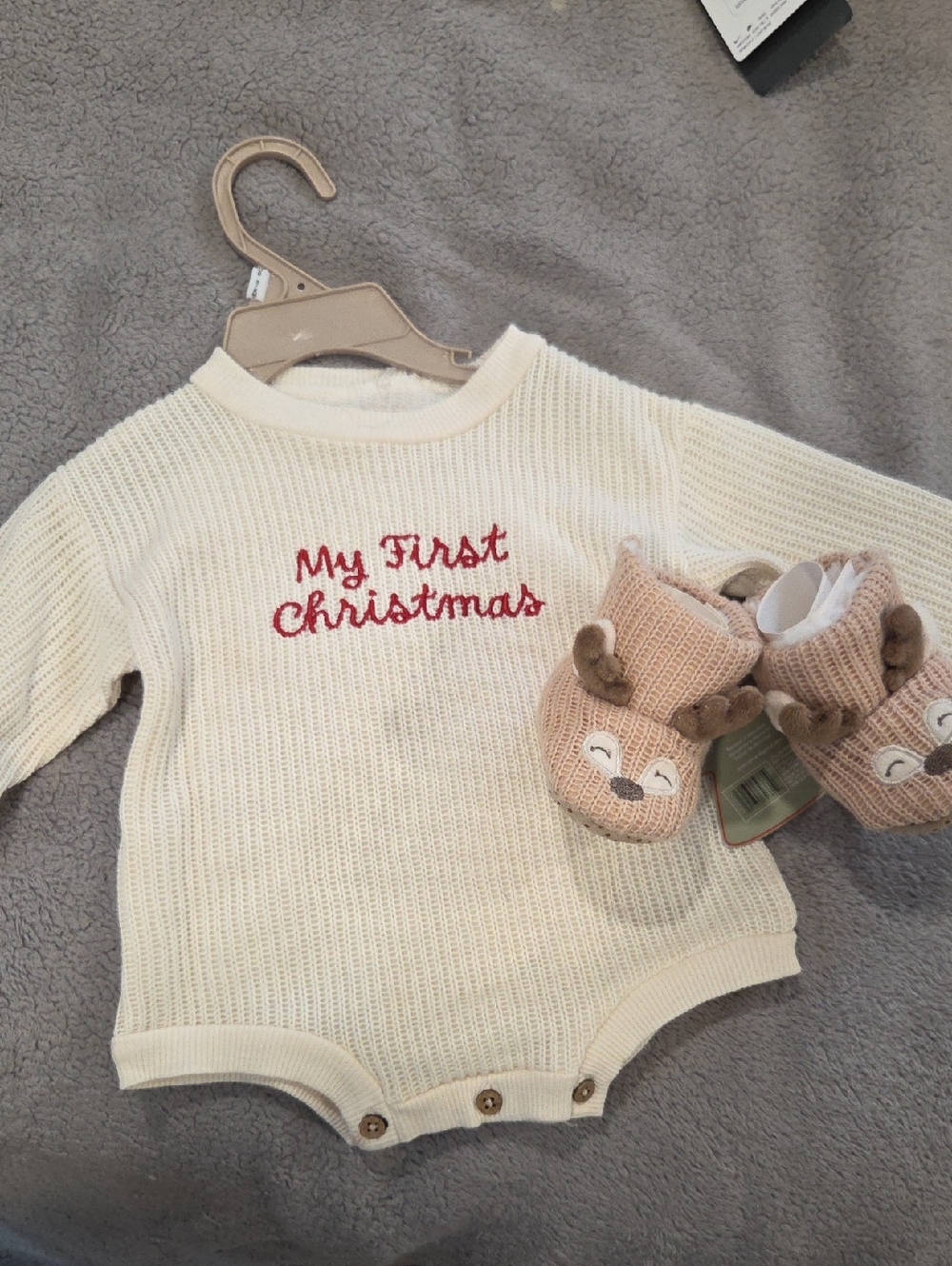 Chick pea My First Christmas Outfit With Booties